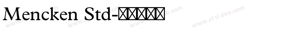 Mencken Std字体转换